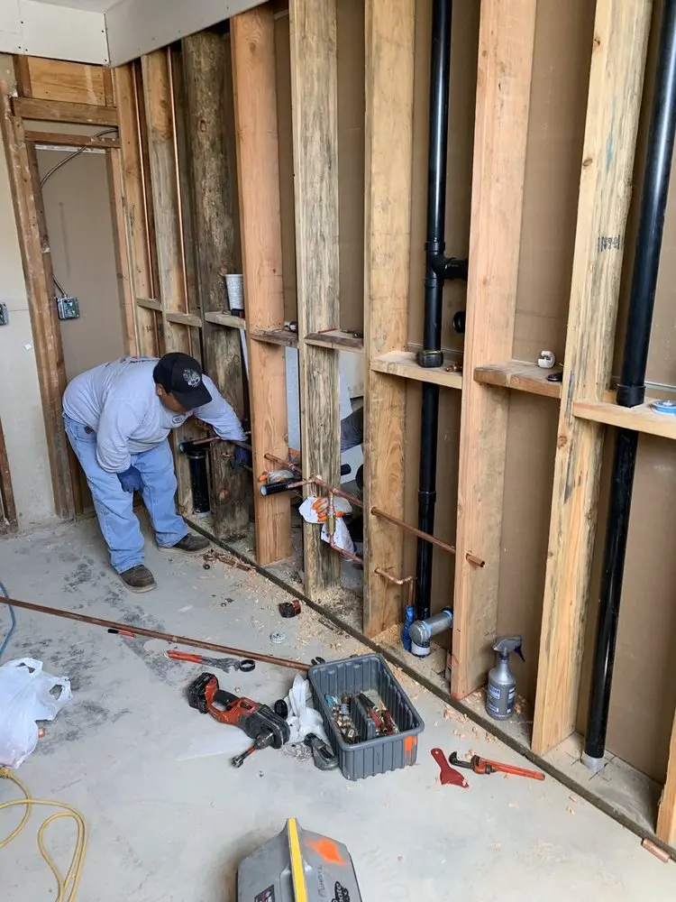 Commercial rough-in plumbing for Gas Line Repair in South Evanston